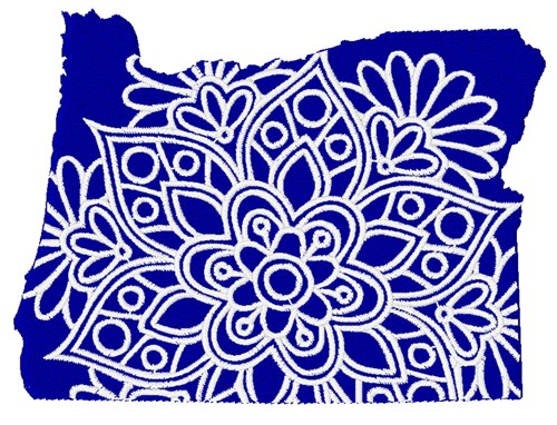 Oregon Mandala Machine Embroidery Design
