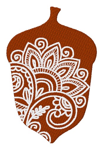 Acorn Machine Embroidery Design