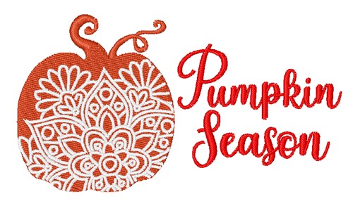 Pumpkin Season Machine Embroidery Design
