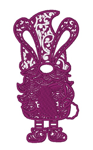 Easter Gnome Machine Embroidery Design