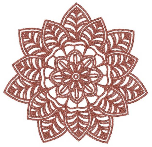 Picture of Flower Mandala Machine Embroidery Design