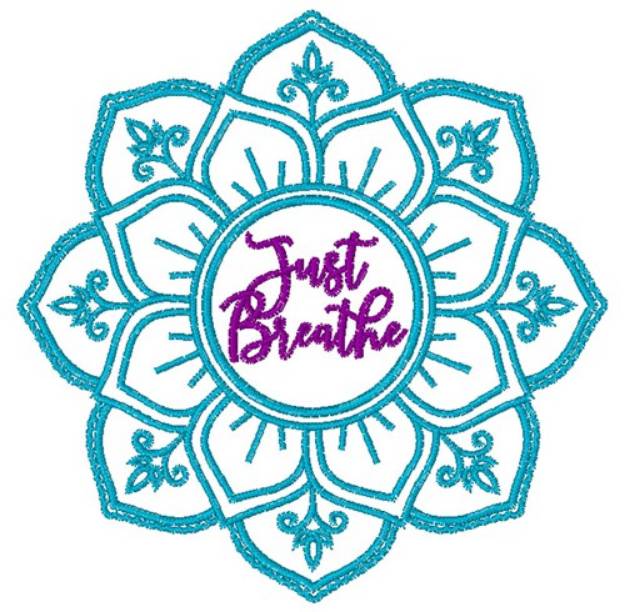 Picture of Just Breathe Machine Embroidery Design