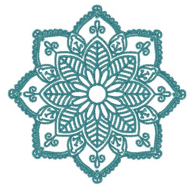 Picture of Outline Bloom Machine Embroidery Design