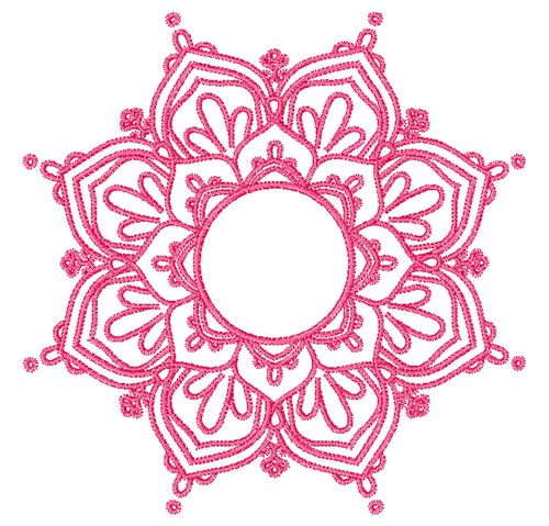 Mandala Outline Machine Embroidery Design