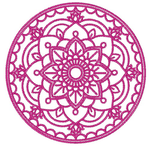 Mandala Circle Machine Embroidery Design