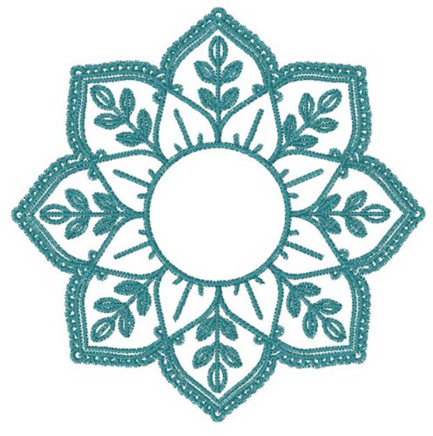Picture of Mandala Monogram Machine Embroidery Design