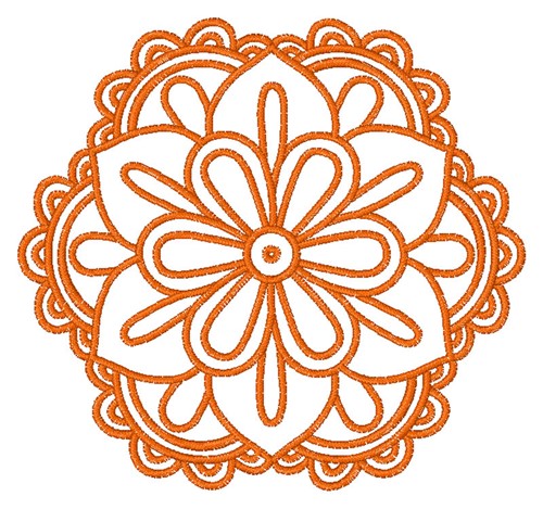 Mandala Floral Machine Embroidery Design