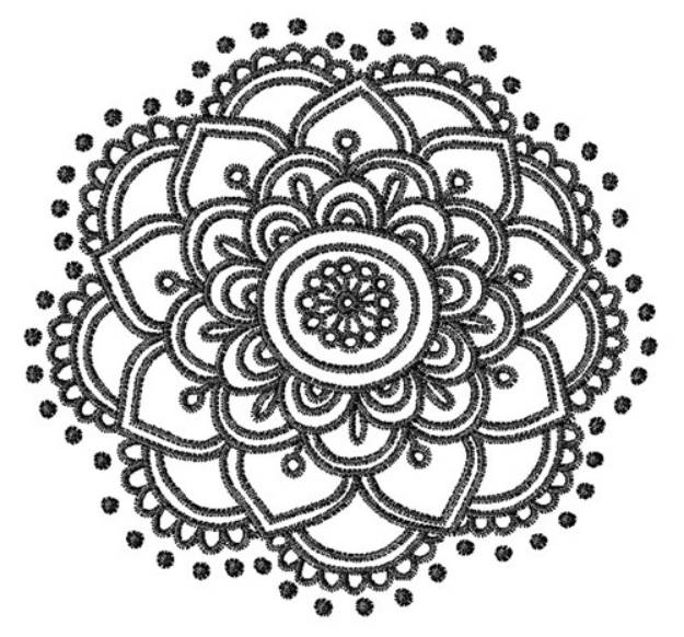 Picture of Mandala Machine Embroidery Design