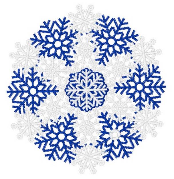 Picture of Snowflake Mandala Machine Embroidery Design