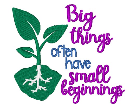 Big Things Machine Embroidery Design