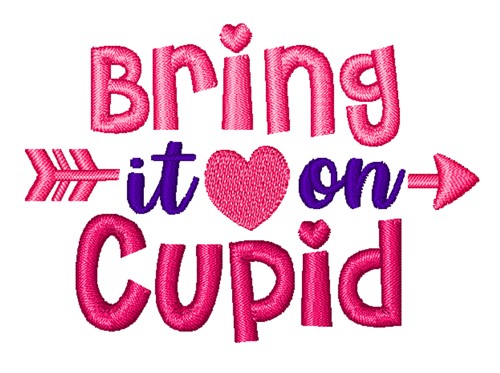 Bring It On Cupid Machine Embroidery Design