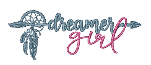 Dreamer Girl Machine Embroidery Design