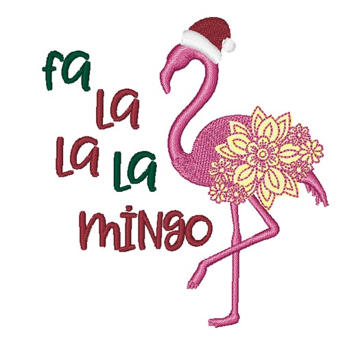 Fa La La La Mingo Machine Embroidery Design