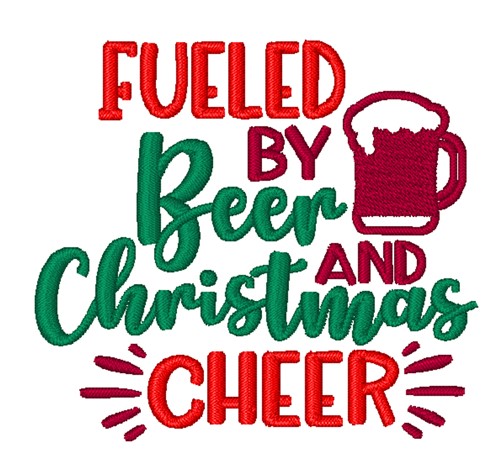 Fueled By Beer Machine Embroidery Design