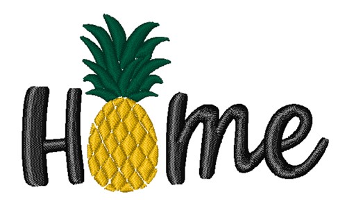 Home Pineapple Machine Embroidery Design