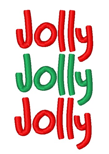 Jolly Jolly Jolly Machine Embroidery Design