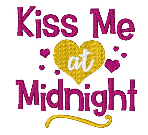 Kiss Me At Midnight Machine Embroidery Design