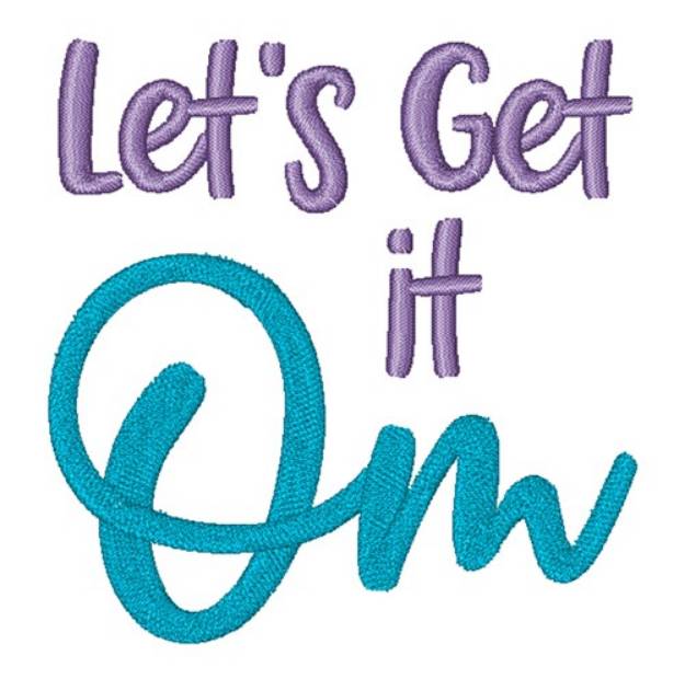 Picture of Lets Get It On Machine Embroidery Design