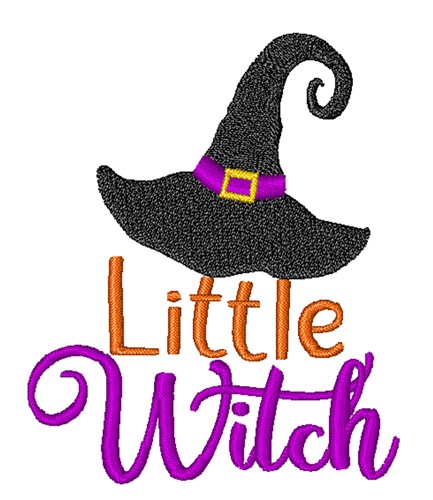 Little Witch Machine Embroidery Design