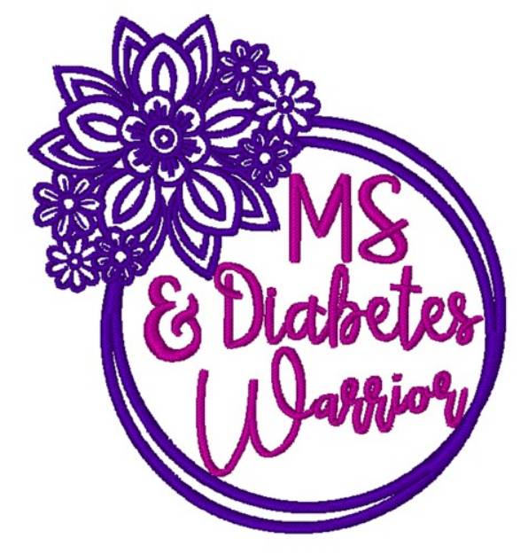 Picture of MS & Diabetes Warrior Machine Embroidery Design