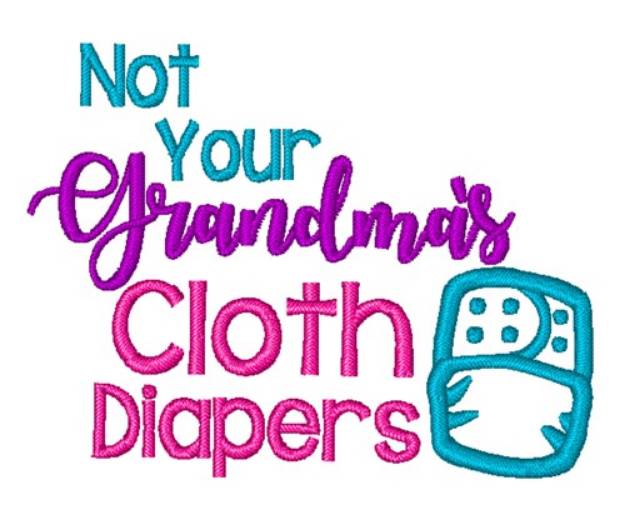 Picture of Grandmas Cloth Diapers Machine Embroidery Design