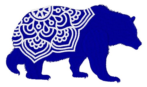 Bear Mandala Machine Embroidery Design