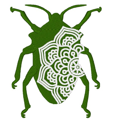 Beetle Mandala Machine Embroidery Design