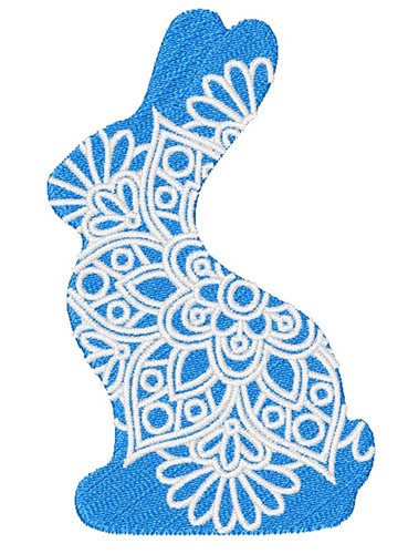 Bunny Mandala Machine Embroidery Design