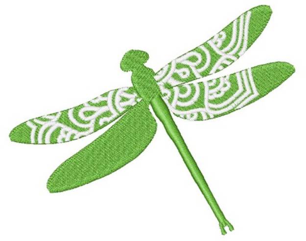 Picture of Dragonfly Mandala Machine Embroidery Design