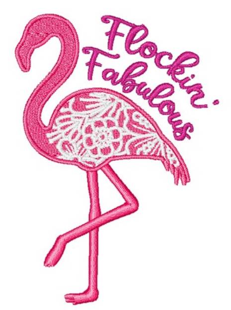 Picture of Flockin Fabulous Machine Embroidery Design