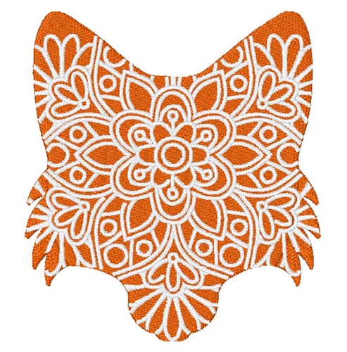 Fox Face Machine Embroidery Design