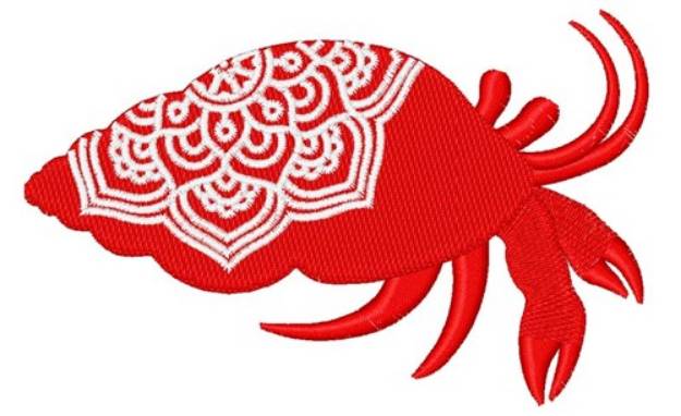 Picture of Hermit Crab Mandala Machine Embroidery Design