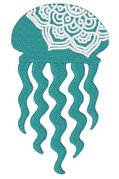 Picture of Jellyfish Mandala Machine Embroidery Design