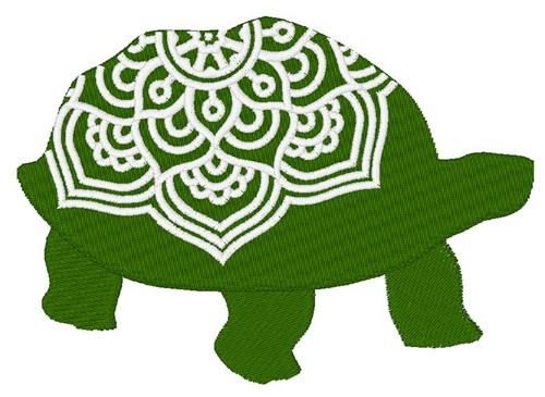 Turtle Mandala Machine Embroidery Design