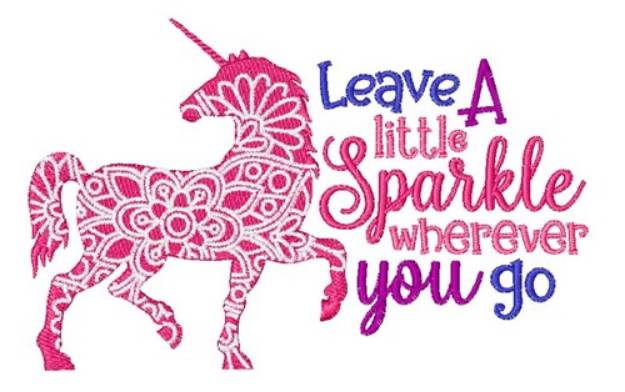 Picture of Leave Sparkle Machine Embroidery Design