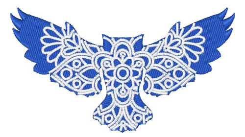 Owl Mandala Machine Embroidery Design