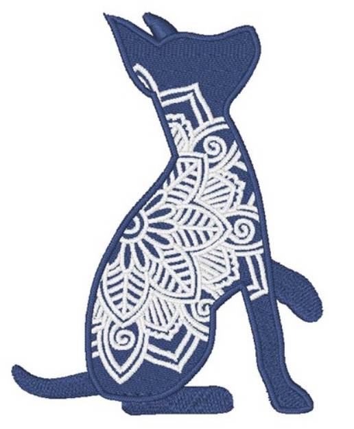 Picture of Mandala Rat Terrier Machine Embroidery Design