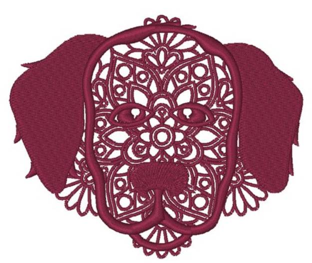 Picture of Retriever Mandala Machine Embroidery Design