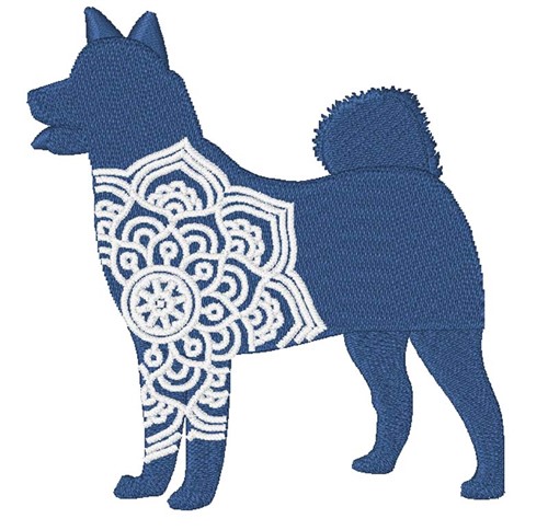 Shiba Inu Mandala Machine Embroidery Design