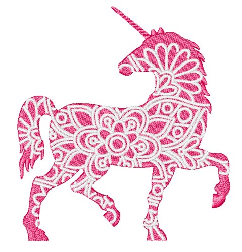 Unicorn Mandala Machine Embroidery Design