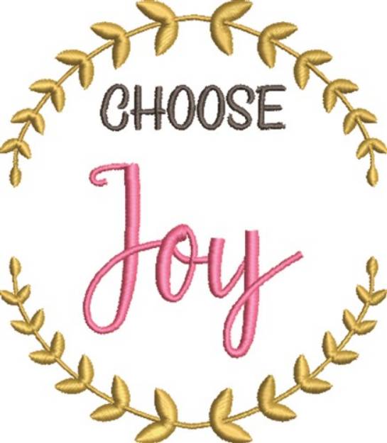 Picture of Choose Joy Machine Embroidery Design