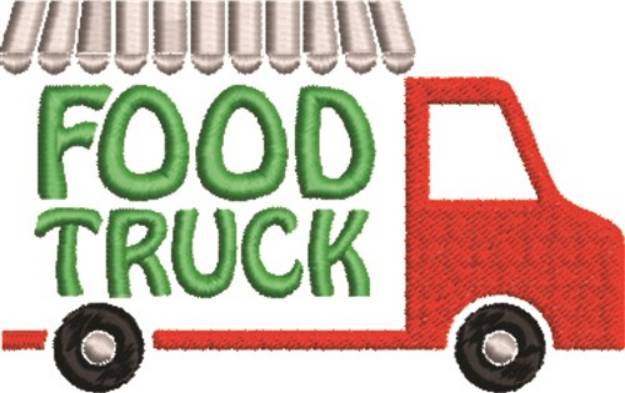 Picture of Food Truck Machine Embroidery Design
