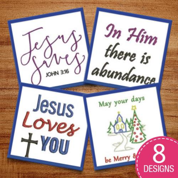 Picture of Religious Sayings Embroidery Design Pack
