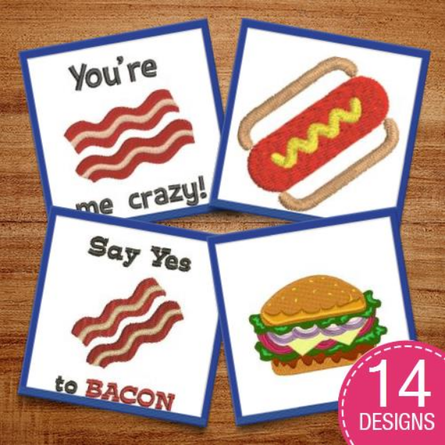 Picture of Say Yes To Bacon Embroidery Design Pack