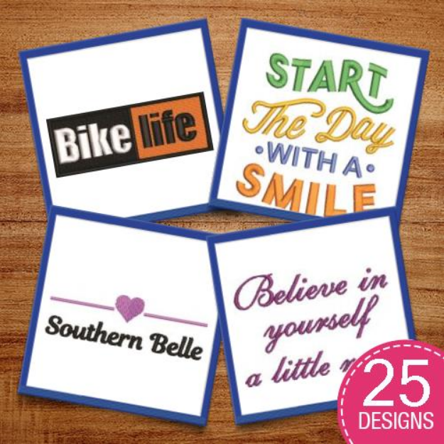 Picture of Live Your Best Life Embroidery Design Pack
