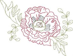 Picture of Wild Rose Outline
