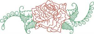 Picture of Rose Outline Border