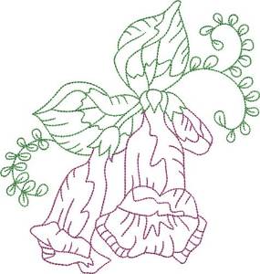 Picture of Wild Flower Bell Outline