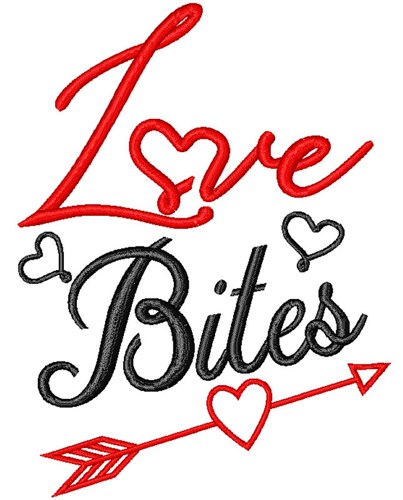 Love Bites Machine Embroidery Design