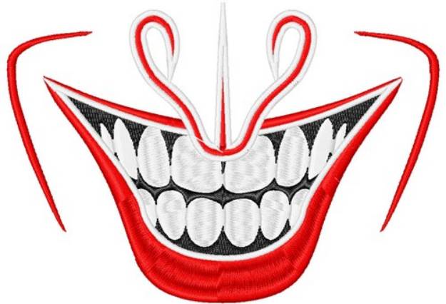 Picture of Jokers Smile Machine Embroidery Design